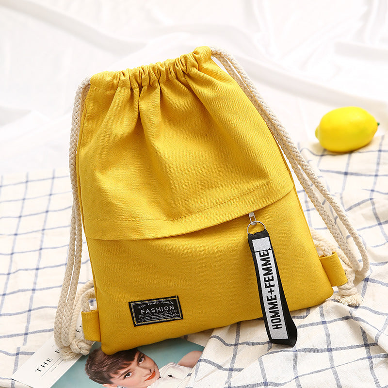 Mochila de lona de cordón al por mayor